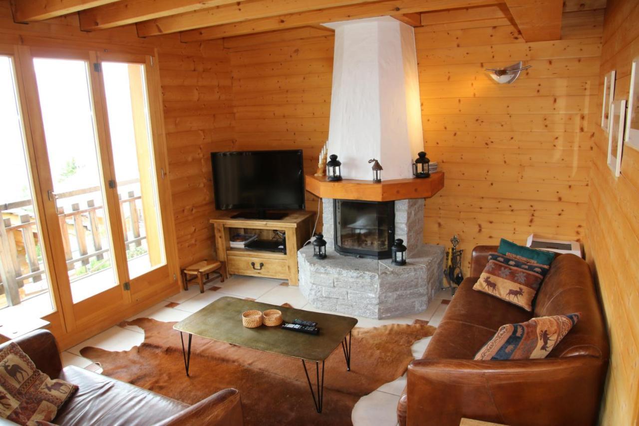 Christoph Standing & Calm Chalet 10 Pers By Alpvision Residences Veysonnaz Eksteriør bilde