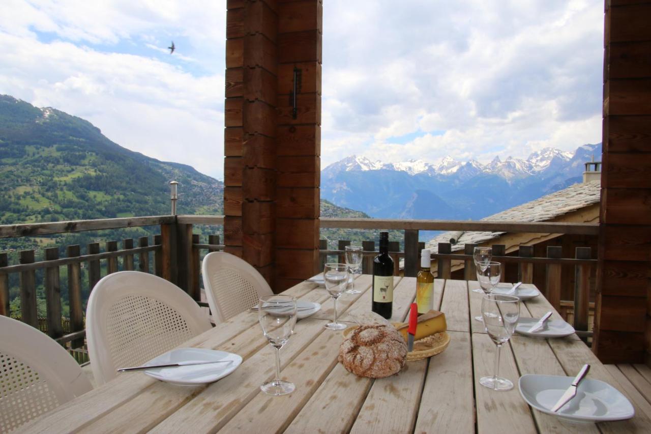 Christoph Standing & Calm Chalet 10 Pers By Alpvision Residences Veysonnaz Eksteriør bilde
