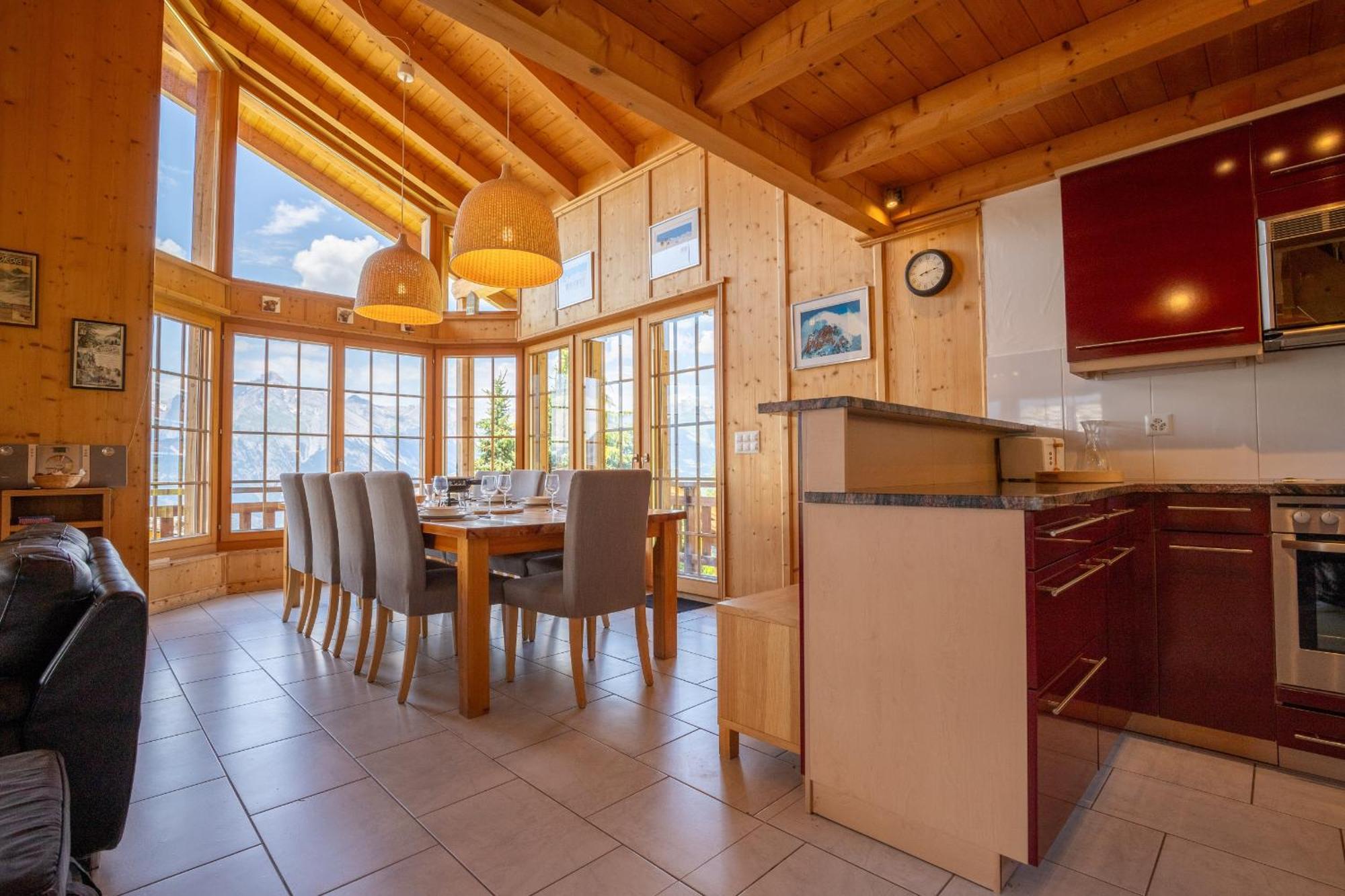 Christoph Standing & Calm Chalet 10 Pers By Alpvision Residences Veysonnaz Eksteriør bilde