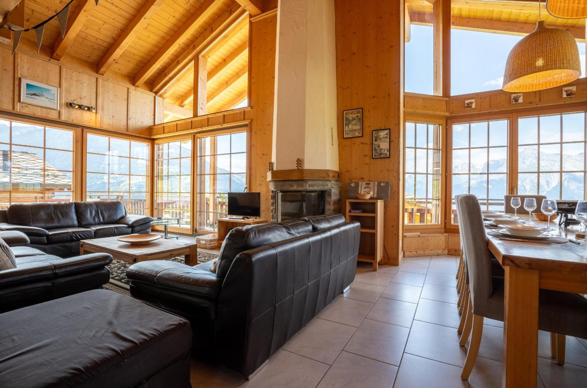 Christoph Standing & Calm Chalet 10 Pers By Alpvision Residences Veysonnaz Eksteriør bilde