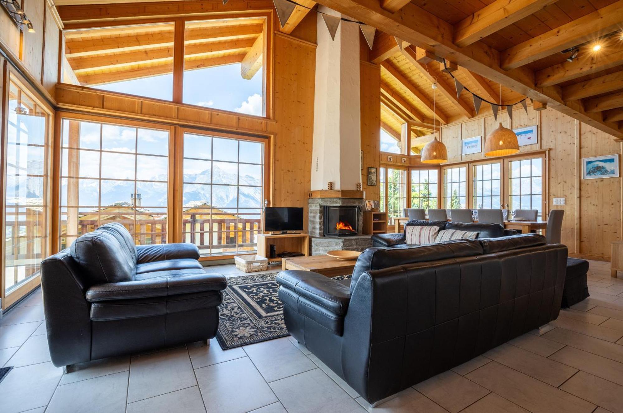 Christoph Standing & Calm Chalet 10 Pers By Alpvision Residences Veysonnaz Eksteriør bilde
